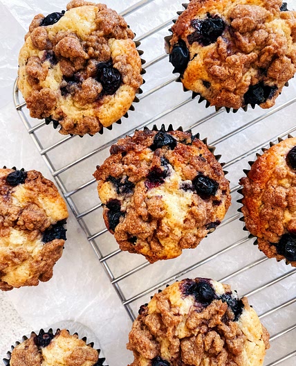 Blueberry Crumble Muffins