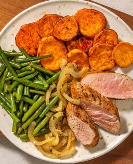 Schweinefilet mit Honig-Thymian-Sauce