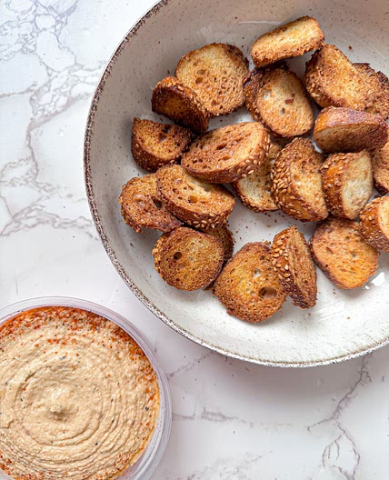 Air Fryer Bagel Chips
