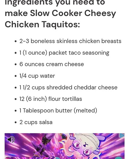 Slow cooker cheesy chicken taquitos