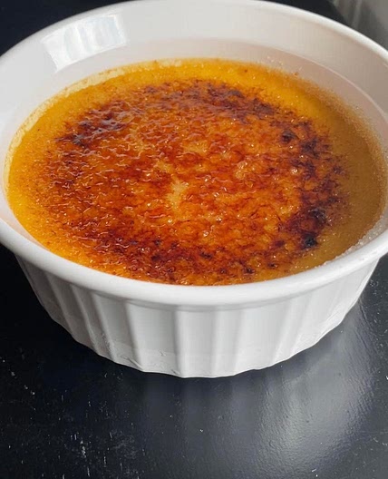 sweet corn creme brulee