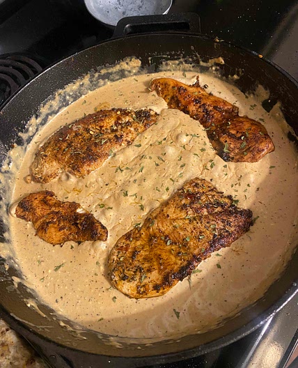 Chicken in Italian Cheese Sauce