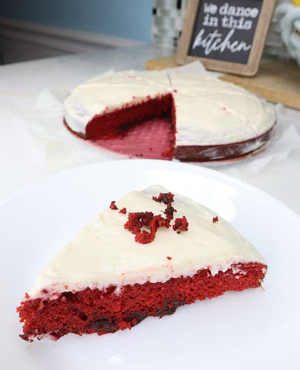 Almond Flour Red Velvet Cake