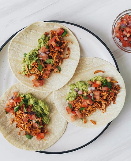 BBQ Shredded Tofu Tacos