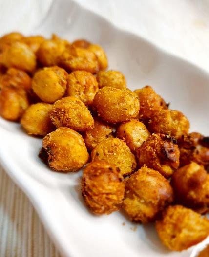 Garbanzos crujientes especiados en airfryer