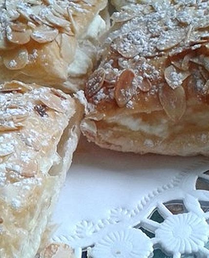Schnelle Blätterteig - Vanille - Teilchen