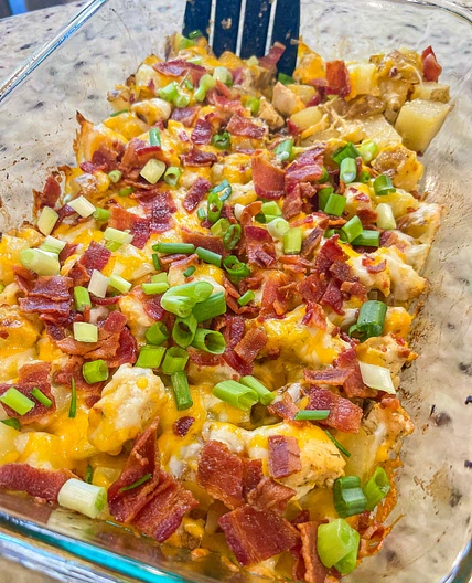 Loaded baked potato casserole 