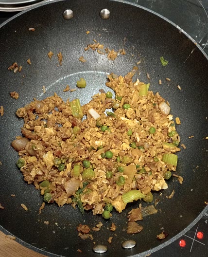 Egg fried rice sometimes with bacon