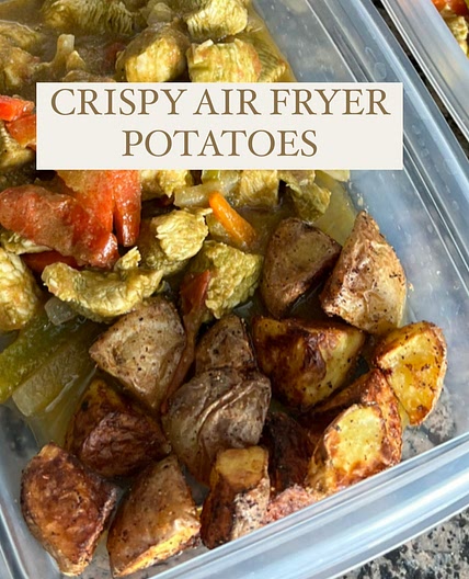 CRISPY AIR FRYER POTATOES  