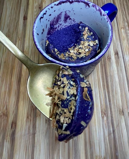 Ube Mochi Mug Cake