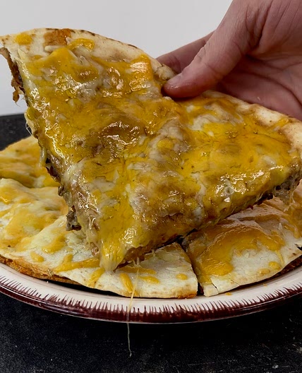 Cheesy beef quesadilla