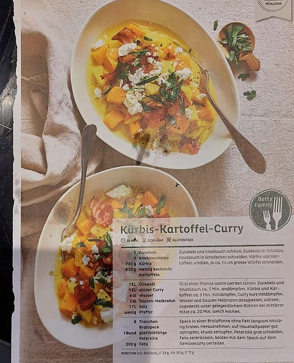 Kürbis-Kartoffel-Curry