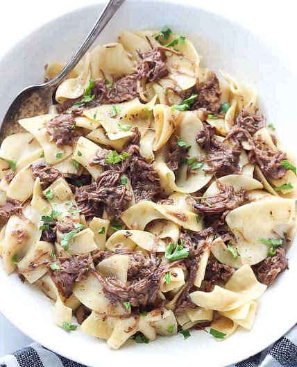 Mississippi pot roast leftover beef and noodles