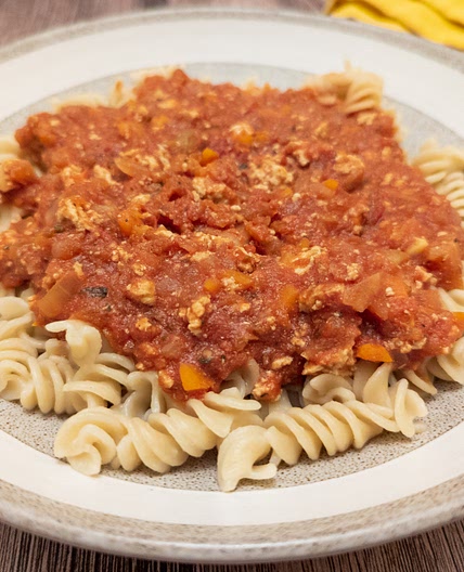 Pasta Tofu Bolognese