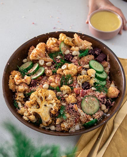 HARISSA CAULI & BEETROOT SALAD