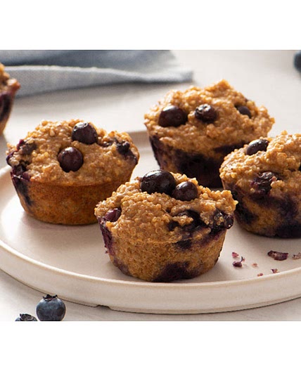 5 Ingredient Blueberry Protein Muffins