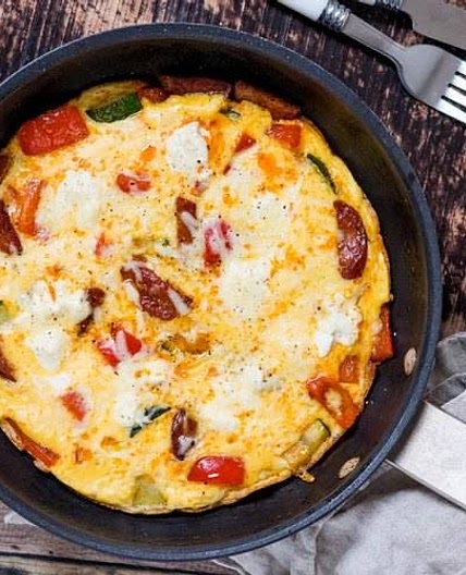 Spanish chorizo omelet without potatoes (keto)