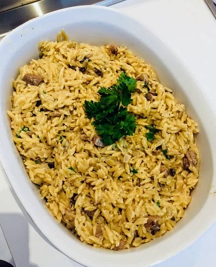 Mushroom Orzo