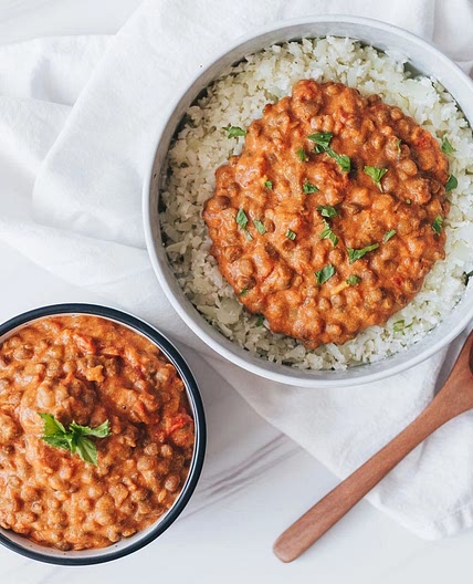 5-Ingredient Creamy Tomato Lentil Curry