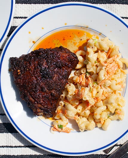 BBQ Chicken with Macaroni Salad