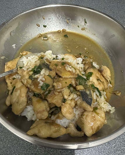 Ginger sauce fish stir fry
