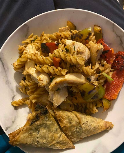 Peanut butter chicken pasta