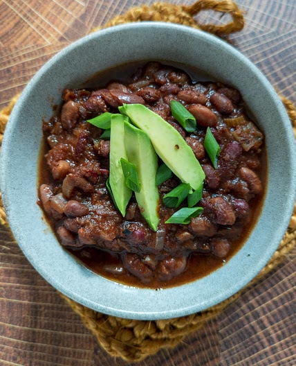 Three Bean Chili (Instant Pot, No Soak)