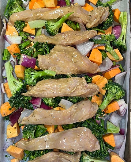 One Pan Chicken Balsamic Dinner