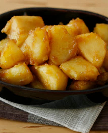 Japanese Soy Sauce Butter Potatoes (Kofuki Imo)