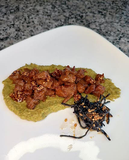 Mungbean spread with seitan and hijiki!