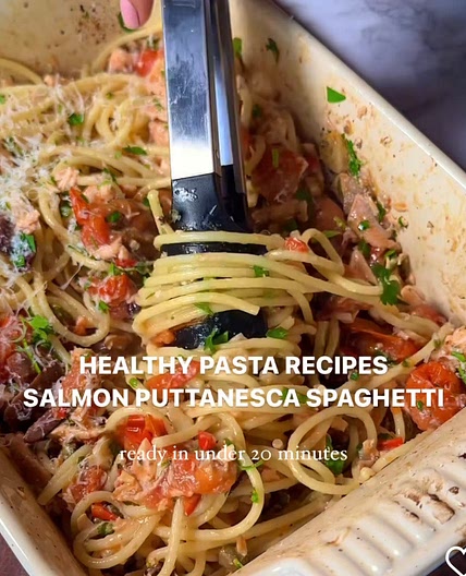 Salmon puttanesca 
