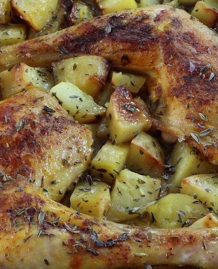 Poulet et pommes de terre