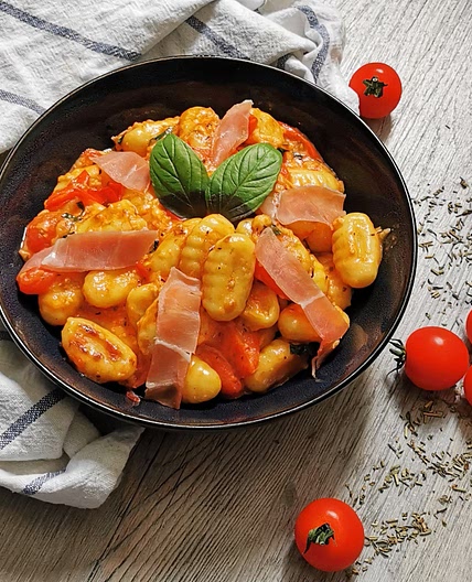 Gnocchis tomate mozza cerano