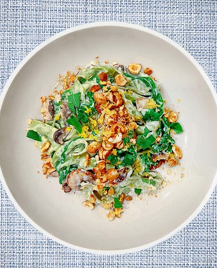 Wild Mushroom Hazelnut Pasta