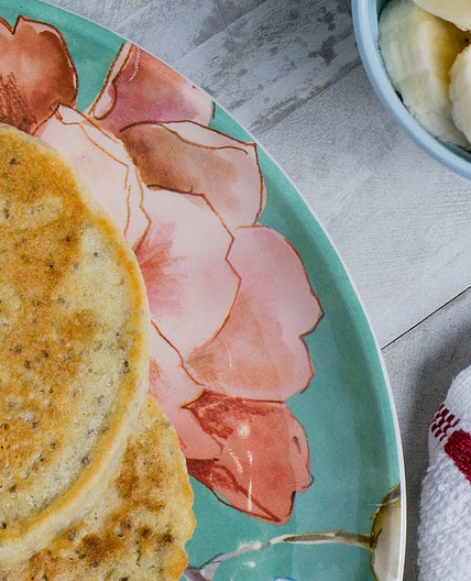 Coconut Chia Protein Pancakes Recipe