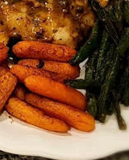 Amy’s roasted green beans & carrots 