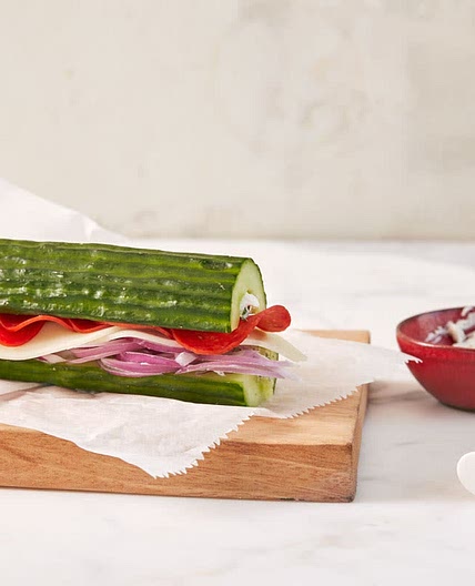 Italian cucumber subs