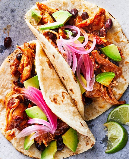 Pressure Cooker Chipotle-Honey Chicken Tacos