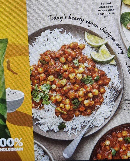 Chana Masala Curry with Rice