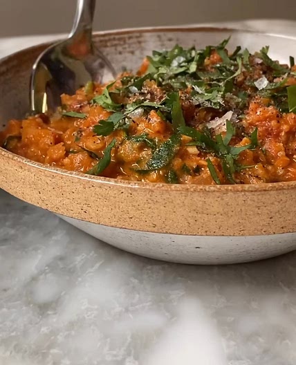 Sweet potato & lentil stew