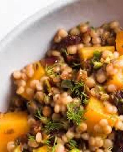 Toasted Couscous w/ Squash & Cranberries