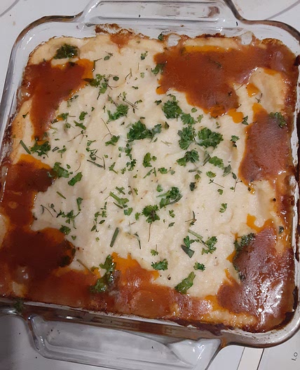 Shepherd's Pie - reduced carb version