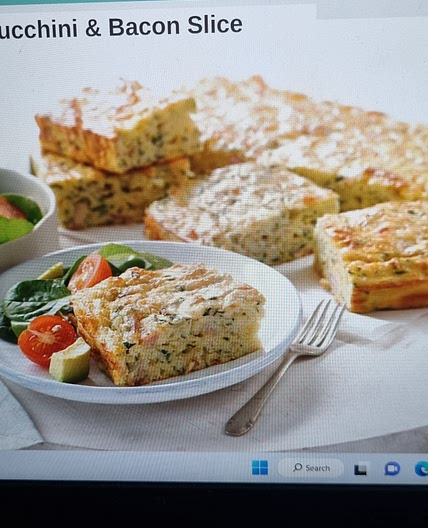 Zucchini and Bacon Slice