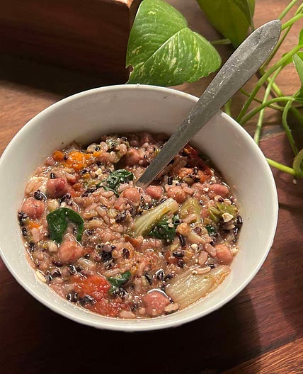 Instant pot Greek lemon veg and rice 