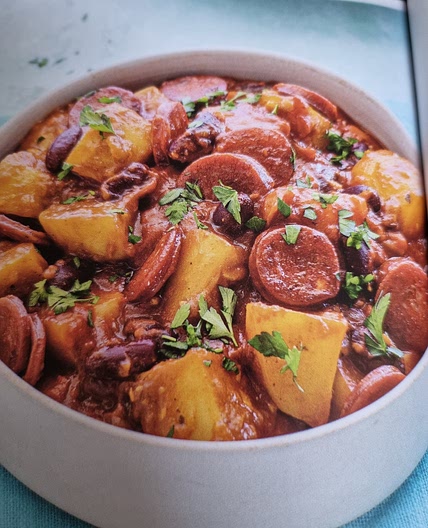 Chorizo and kidney bean stew