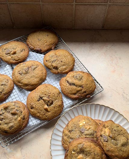 Triple chocolate cookies