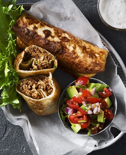 Chimichanga med vegofärs