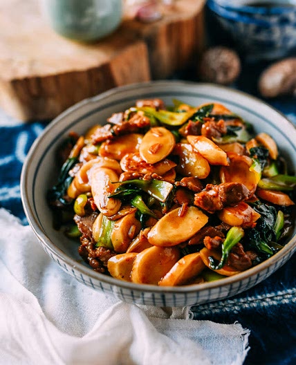 Stir-Fried Rice Cakes (Nian Gao)