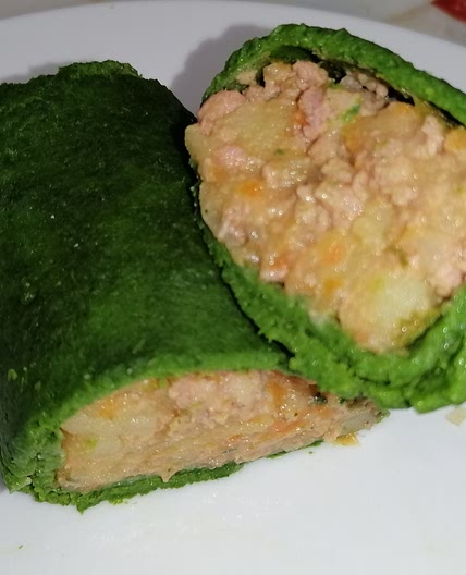 spinach  crepes