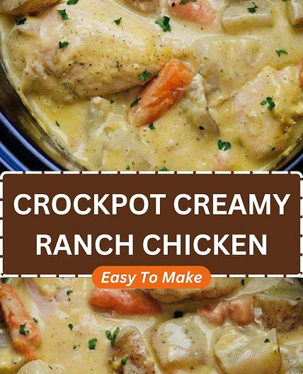 CROCKPOT CREAMY RANCH CHICKEN